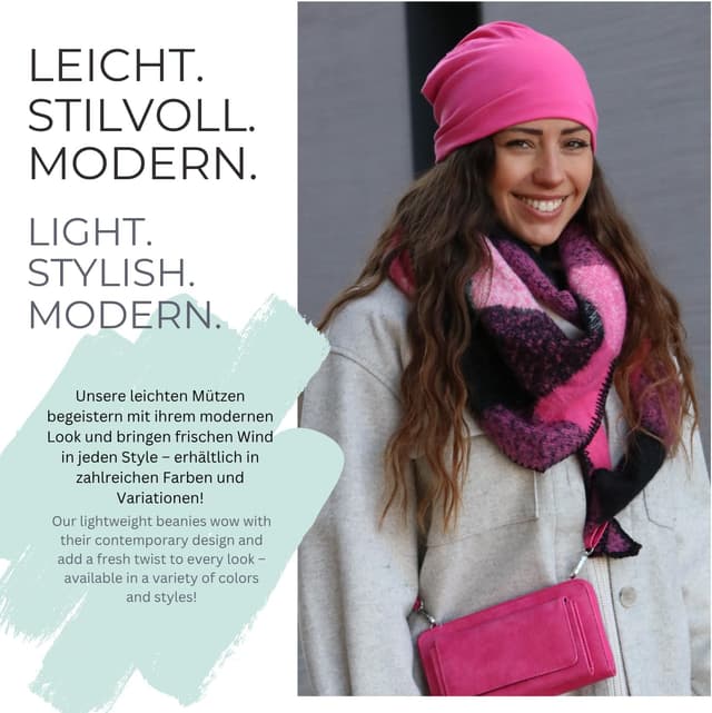 Thumbnail 5 de styleBREAKER 04024018 Gorro caído ligero 26 cm