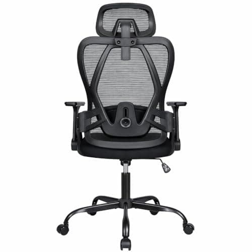 Thumbnail 6 de Silla de oficina ergonómica T-LOVENDO.ES con soporte lumbar ajustable, malla transpirable y reposacabezas