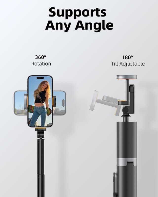 Thumbnail 3 de TODI 63" Selfie Stick Tripod for Smartphones