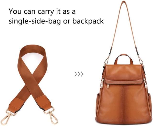 Thumbnail 6 de Kattee Borsa a tracolla antifurto da donna in vera pelle con scomparti per tablet fino a 11 pollici