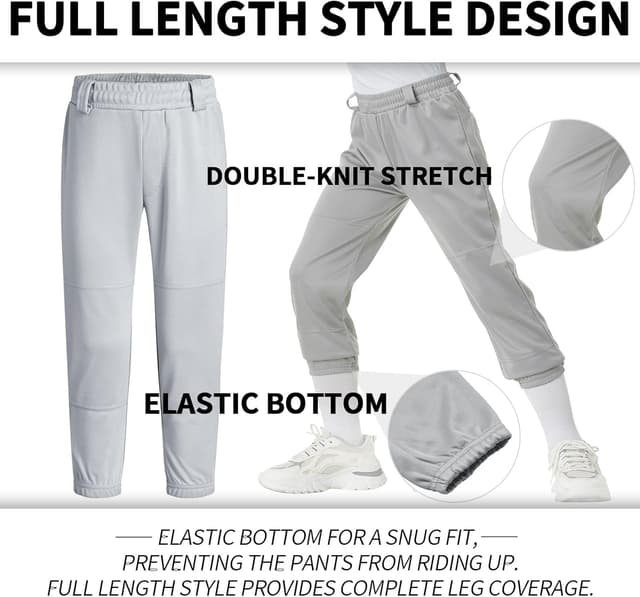 Thumbnail 1 de QBK Toddler Baseball Pants 2T–5T ⚾