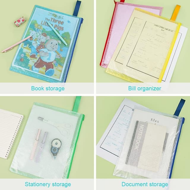 Detalle 2 de OFFCUP lot de 5 pochettes A3 zippées