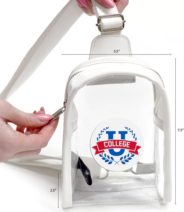 Detalle de Littlearth NCAA Clear Mini Sling with 3D Logo