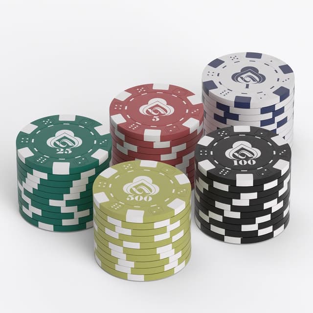 Detalle 1 de LUOBAO Poker Chips 200 pcs Set 🎲