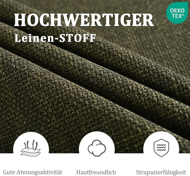 Detalle de Goeurvant Set da 6 sedie da cucina con seduta imbottita e braccioli