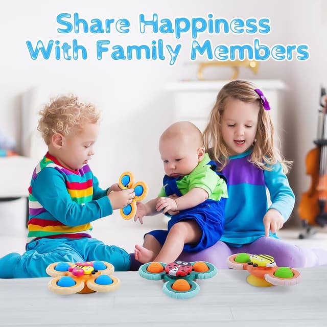 Thumbnail 6 de Vicloon Saugnapf-Kreiselspielzeug 3er Set