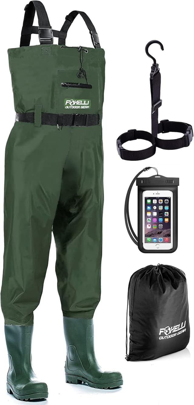 Detalle de Foxelli Chest Waders Waterproof Camo, 2-ply