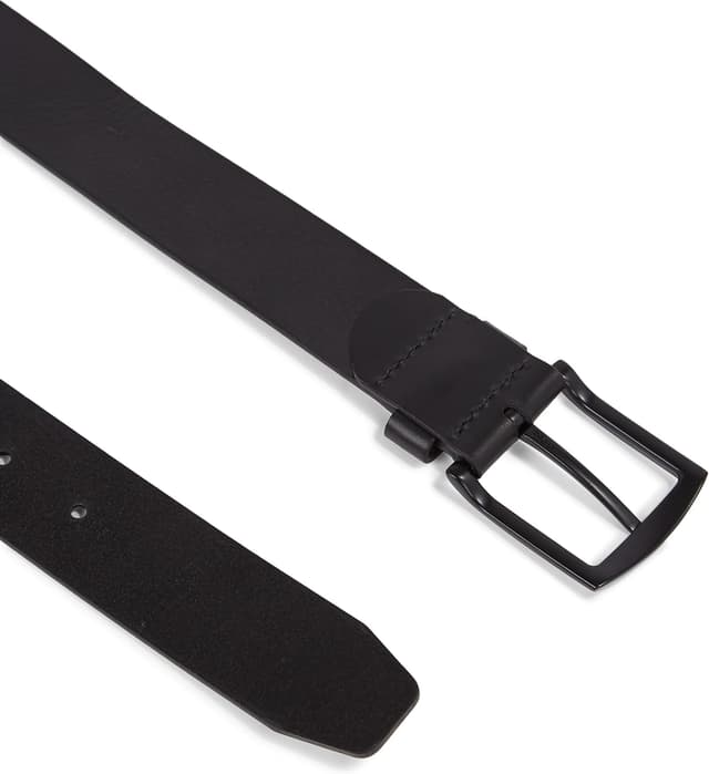 Detalle 2 de Tommy Hilfiger Herren Gürtel Denton Matte 3.5 – 100 % Ledergürtel mit quadratischer Stegschließe