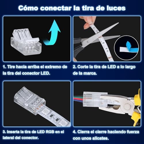 Detalle 2 de Câble de rallonge LED 4PIN 5 m ⚡