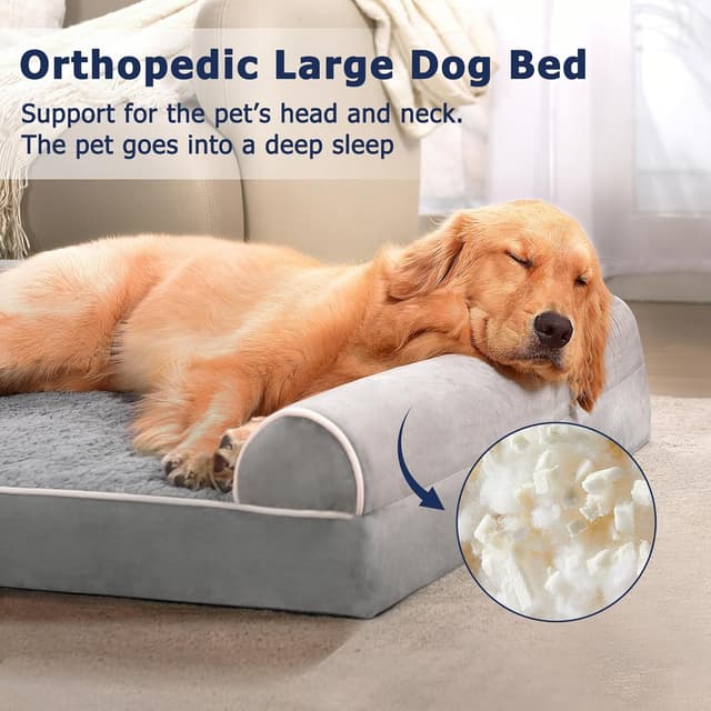 Detalle 2 de WESTERN HOME Dog Bed 106 x 76 x 19 cm grey