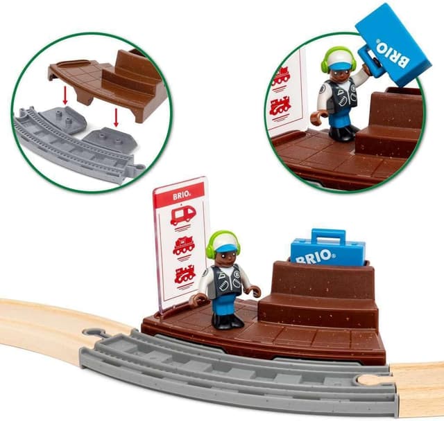 Thumbnail 6 de BRIO World 36102 Circuit de train à rétrofriction – circuit miniature en bois pour enfants dès 3 ans