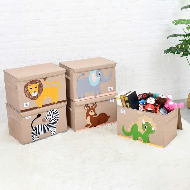 Thumbnail 6 de CLCROBD Foldable Kids Large Toy Chest (Dinosaur) with Flip-Top Lid