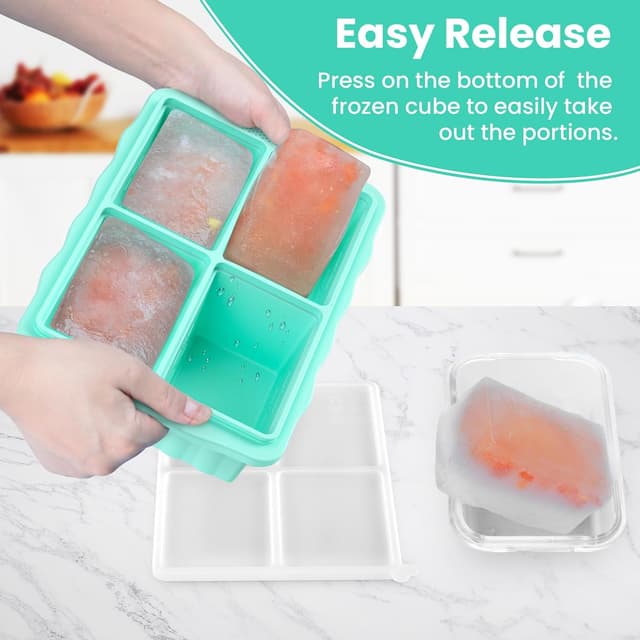 Detalle de Silicone Freezer Tray 1 Cup, 3-Pack
