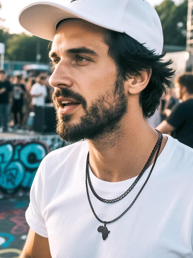 Detalle de Richsteel Edelstahl-Kette Herren & Damen Venezianisch 2/4/6 mm Silber/Schwarz/Vergoldet – Längen von 35 bis 76 cm