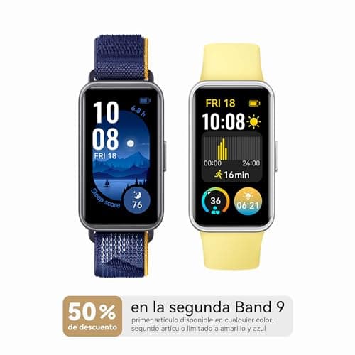 Detalle 2 de HUAWEI Band 9 rosa con pantalla AMOLED de 1,47”, TruSleep 4.0 y hasta 2 semanas de batería