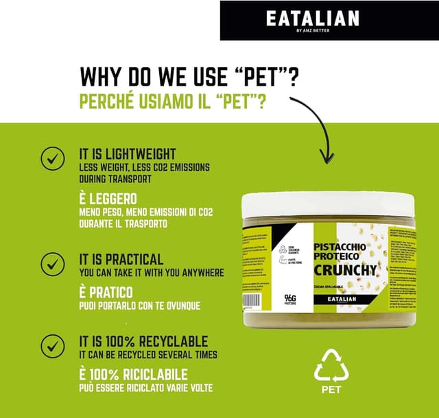 Thumbnail 5 de EATALIAN by AMZ BETTER Crema Proteica Pistacho Crunchy 🥜