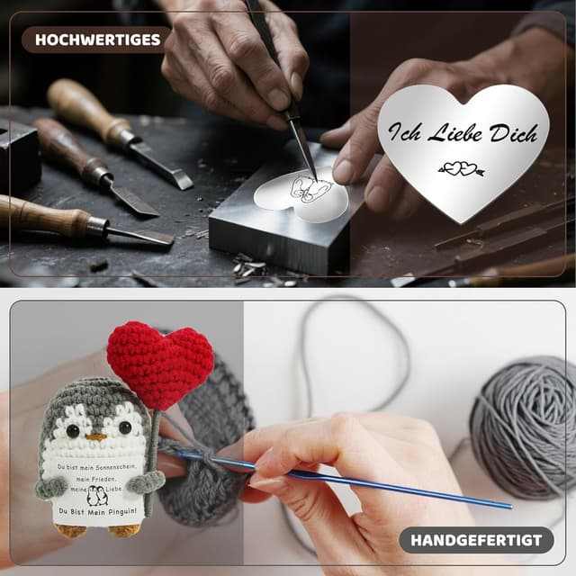 Thumbnail 3 de ZIENZENGYA Ich Liebe Dich Pinguin Pocket Hug 🐧