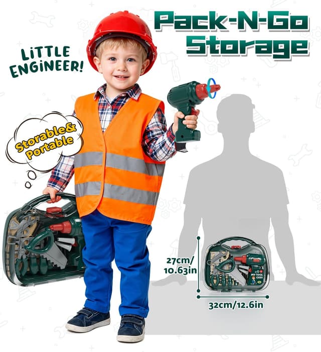 Thumbnail 5 de Lehoo Castle Cassetta Attrezzi Bambini 6 pezzi