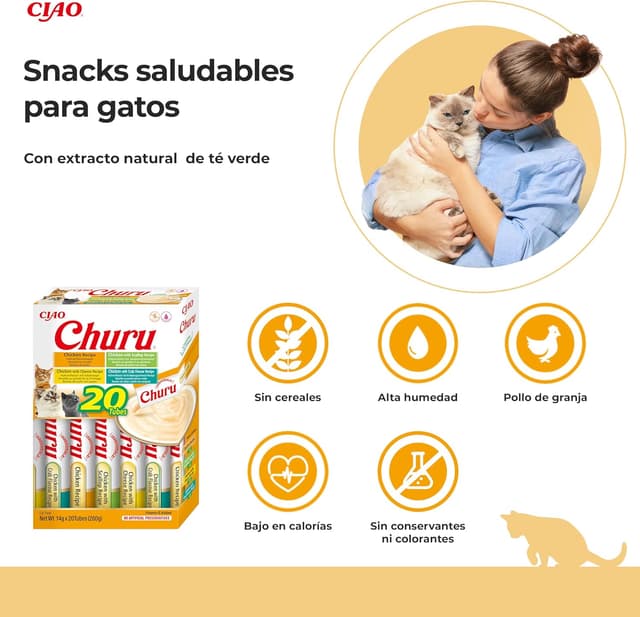 Thumbnail 1 de CHURU Cat Variedades de pollo 20 x 14 g 🐱