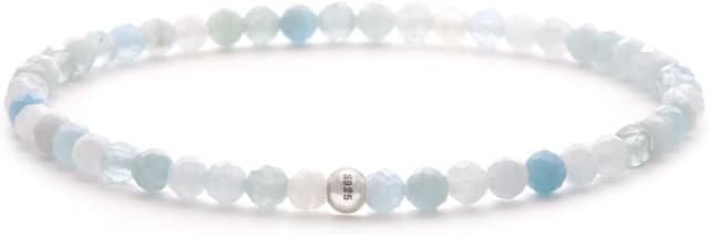 Thumbnail 6 de BERGERLIN Echtes Naturstein Perlen Armband mit 925-Silberperle (Tigerauge) – zertifiziert