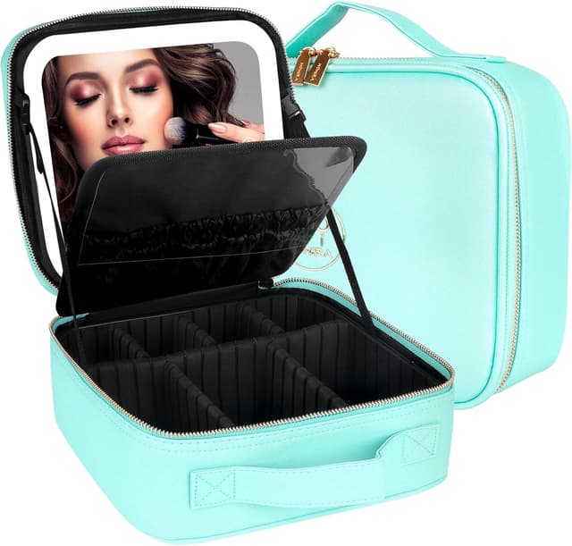 Imagen de MOMIRA Travel Makeup Bag with Lighted Mirror en OfertitasTOP