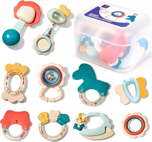 Detalle de hahaland Baby Toys 10-piece baby rattles