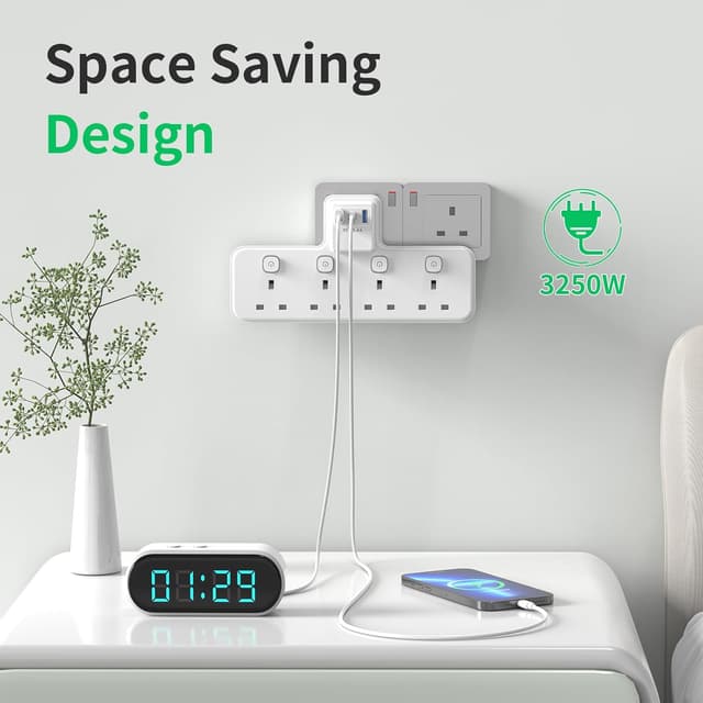 Thumbnail 4 de PASSUS Plug Extension Socket PD 20W, 4-way Surge Protector ๐