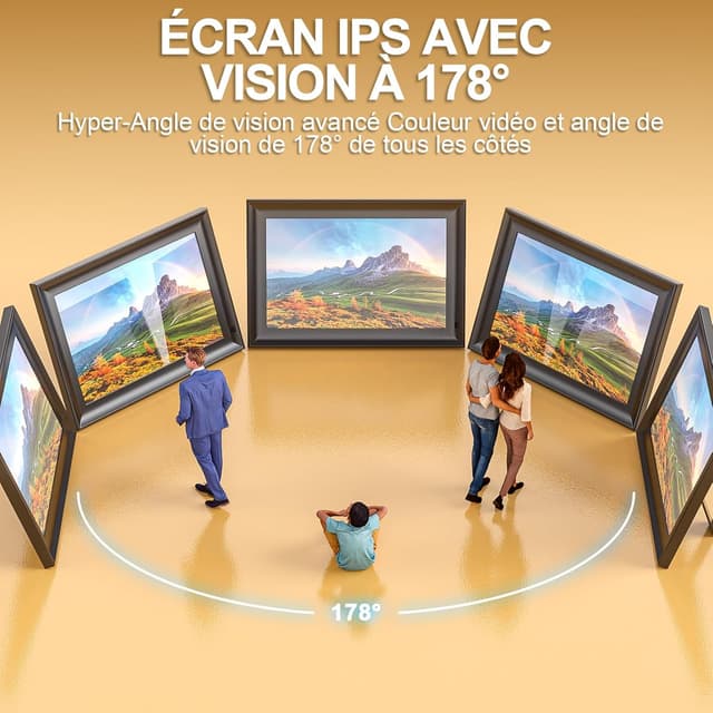 Thumbnail 4 de OBVHNUA 10,1" Cadre Photo Numérique 1280 x 800