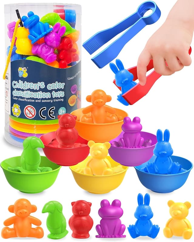 Detalle de Oomloid Counting Animals Montessori Toy for Ages 3-5