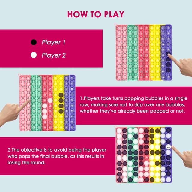 Detalle 2 de BOOWEN Pop It gigante juguete fidget
