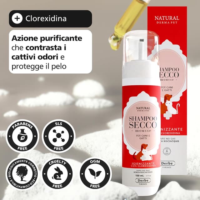 Detalle de Natural Derma Pet Secco Shampoo 150 ml