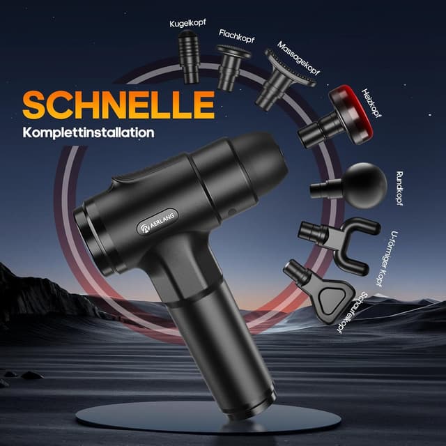 Detalle 2 de AERLANG Massage Pistole 3200 RPM 🔧📯