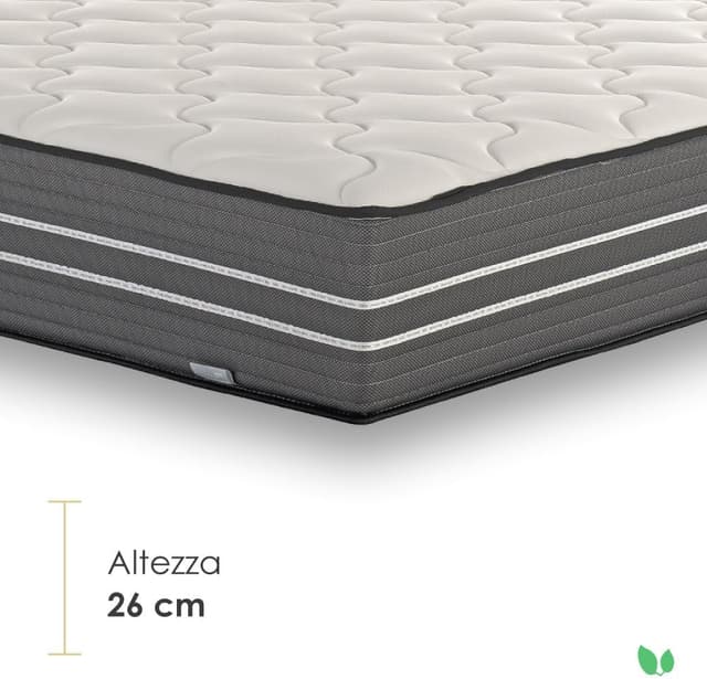 Thumbnail 4 de Farmarelax Materasso singolo 80x190 Dual Comfort con memory foam biocomfort 26 cm