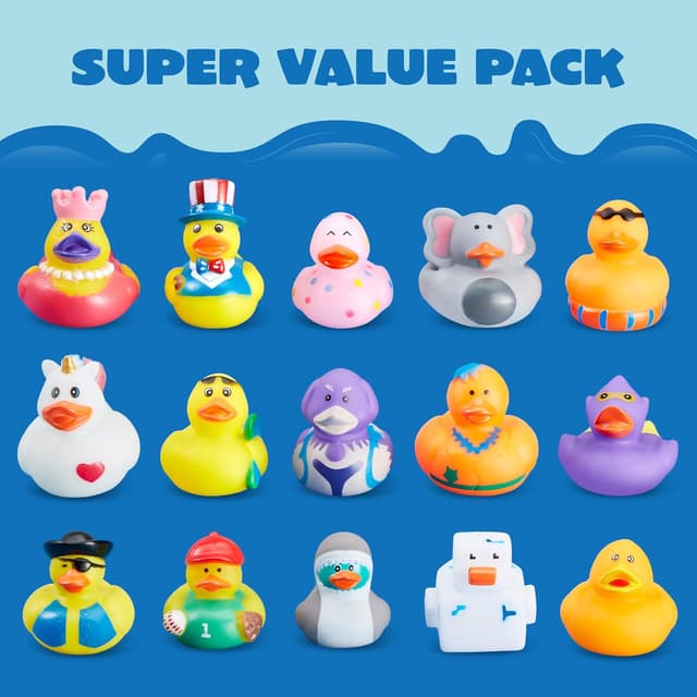 Detalle 2 de JOYIN 30 Rubber Ducks Bulk Pack 🦆