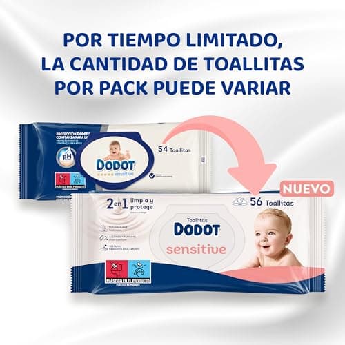 Detalle 2 de Dodot Toallitas Sensitive 810 uds