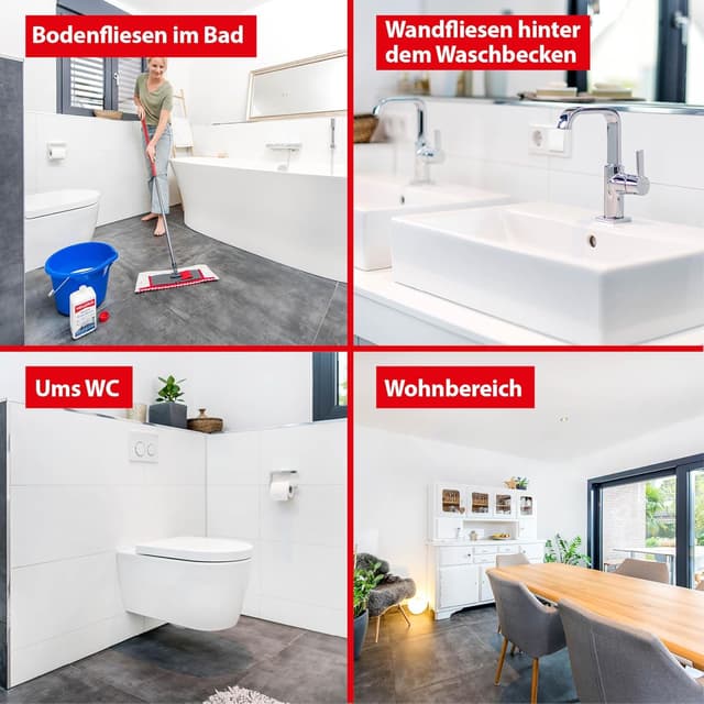 Detalle de Mellerud 2001000936 nettoyant pour carreaux muraux et sols, salle de bain & pièces de vie, 1 l