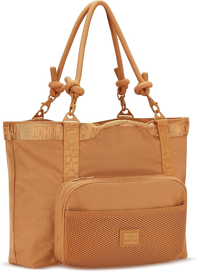 Detalle de Johnny Urban Cassie Borsa da viaggio donna marrone (borsone pieghevole) impermeabilizzata