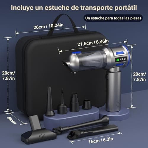 Thumbnail 7 de Yomile Aspirador de Mano 4 en 1 sin cable 27.000Pa/120W (27000Pa) con batería 9000mAh y USB‑C