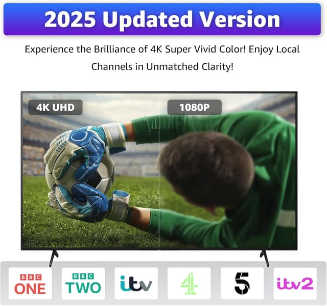 Thumbnail 1 de Indoor TV Aerial 3m Coax Compact HD Antenna