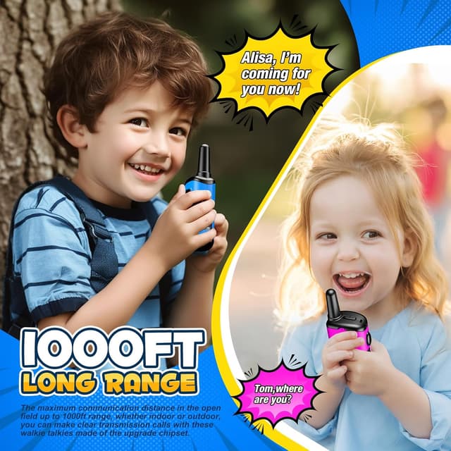 Detalle 2 de EUCOCO Gioco Bambino Walkie Talkie per bambini 3-10 anni