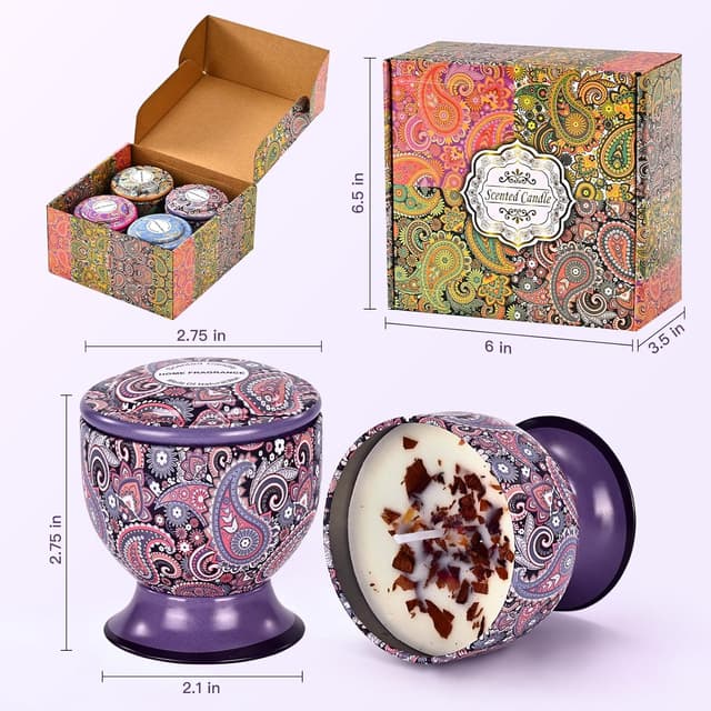 Thumbnail 4 de Set regalo 4 candele profumate Obisesio