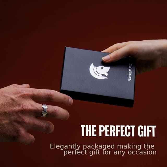 Detalle 2 de POWR Carbon Fibre Metal Card Holder slim RFID wallet 💳