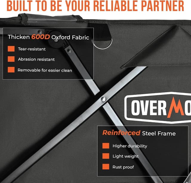 Detalle 2 de Overmont heavy duty folding trolley 150kg