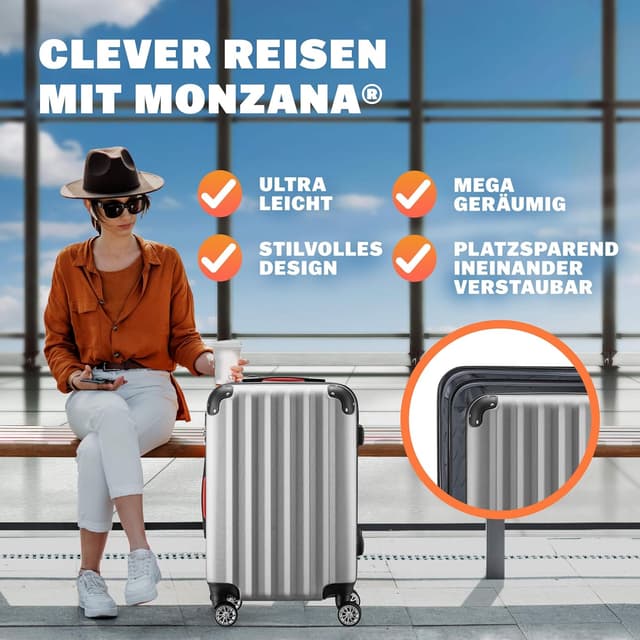 Detalle 2 de Monzana Kofferset Baseline 3-teilig