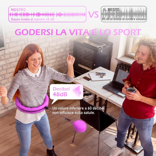 Thumbnail 3 de JLoibao Smart Hula Hoop 24 Collegamenti 132 cm