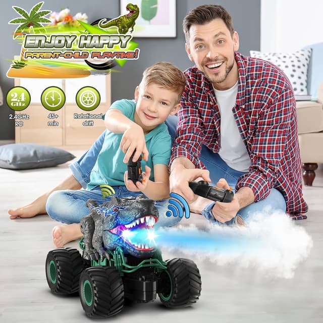 Thumbnail 3 de HappyGoLucky 1:16 RC Dinosaur Truck 10 KM/H