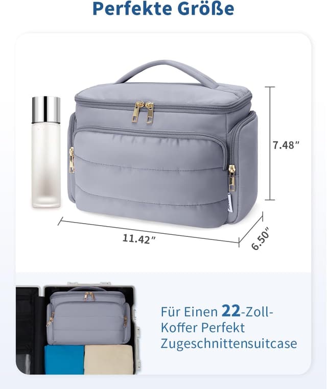 Detalle 2 de WANDF Reise Kulturbeutel 29 x 16,5 x 19