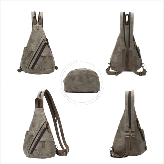 Thumbnail 4 de KL928 Casual PU Vintage Rucksack 10 x 7 x 16 Zoll