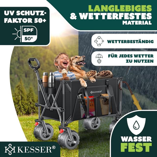 Thumbnail 6 de KESSER® Carro de Mano GTR9000 🍎 Capacidad 200 kg, plegable y resistente