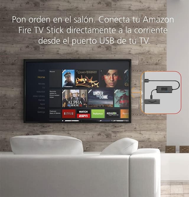 Detalle 2 de Amazon Fire TV Stick HD con Mission Cable